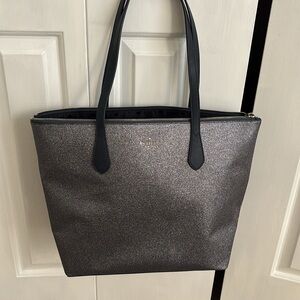 Kate Spade large Elegant Silver Tote Bag